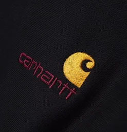 American Scrip Half Zip Black
