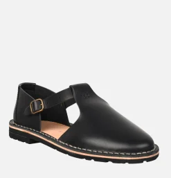 Artisanal sandal shoe 10/12 Black