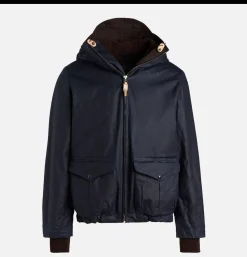 Blazer Coat Waxed Navy