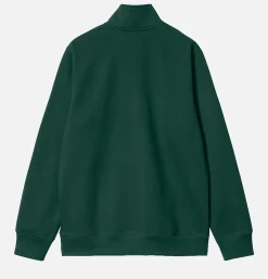 Chase Neck Zip Sweat Discovery Green