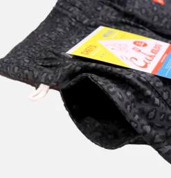 Chef Short Black Leopard