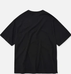 Double Rib Oversized Tee Black