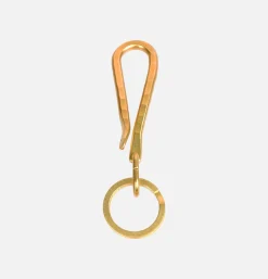 Hammered Key Hook Brass
