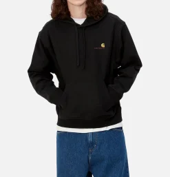 Hooded American Script Black
