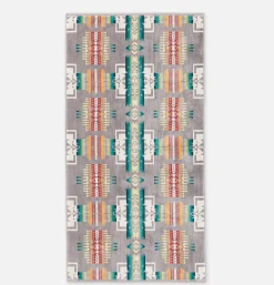 Jacquard Spa Towel Chief Joseph Grey