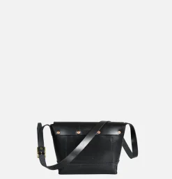 Leather Mini Shoulder Bag Noir