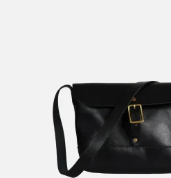 Leather Mini Shoulder Bag Noir