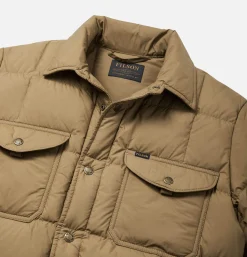 Lightweight Down Jac Shirt Tan