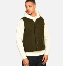 Mackinaw Wool Vest Forest Green