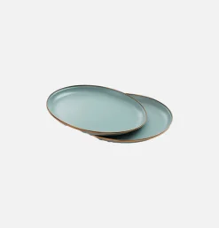 Petites Assiettes Email X 2 Mint