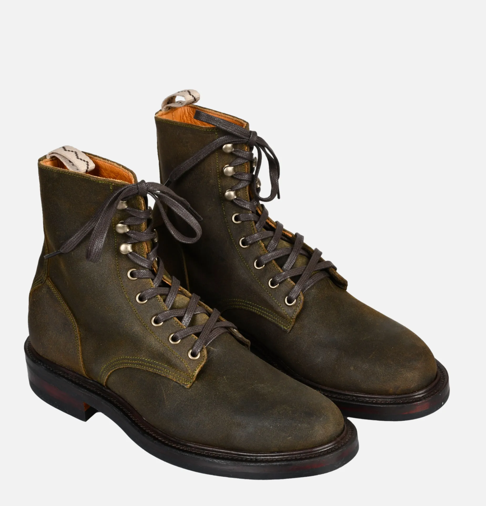 Plain Toe Db Hunter Waxed Olive