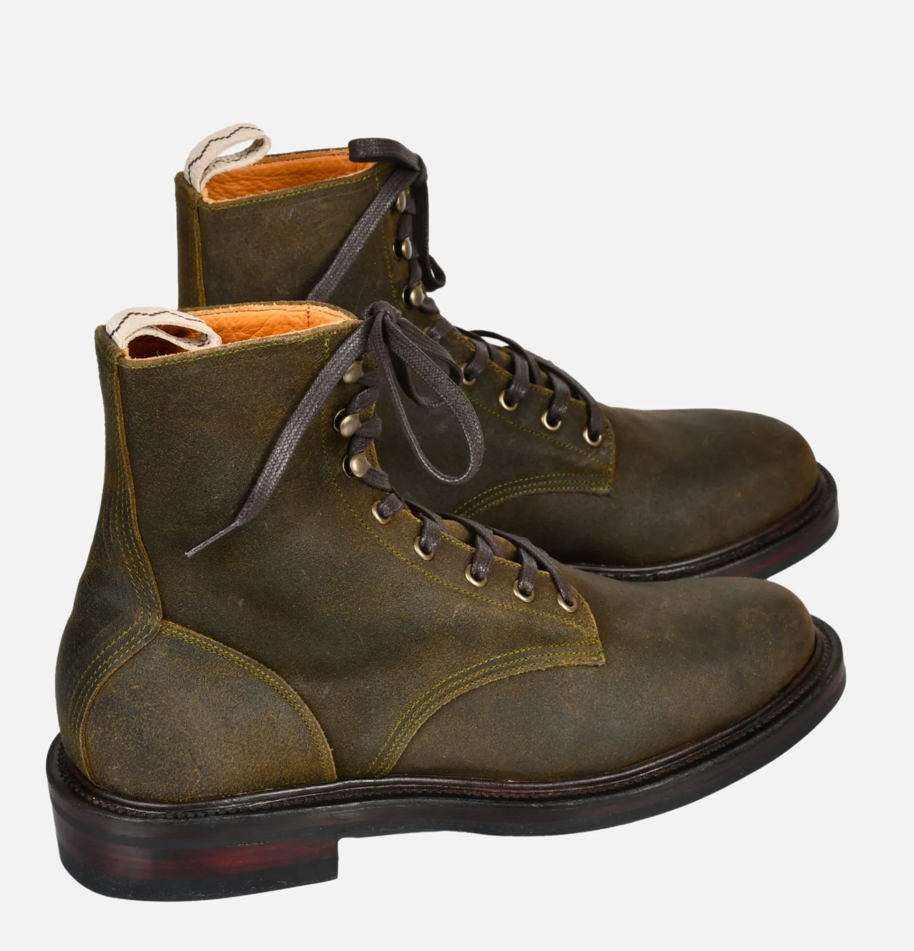 Plain Toe Db Hunter Waxed Olive