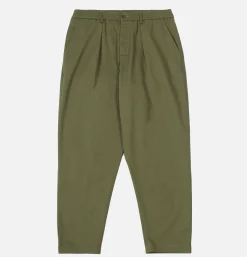 Pleated Track Pant Olive