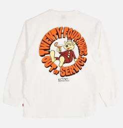 Poly Tee Ls 24hrs White