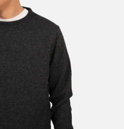 Pull Col Rond Charcoal