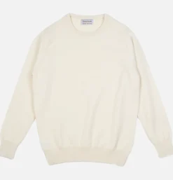Pull Col Rond Ecru