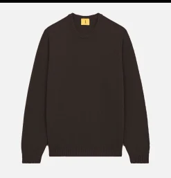 Pull Youri Col Rond Marron