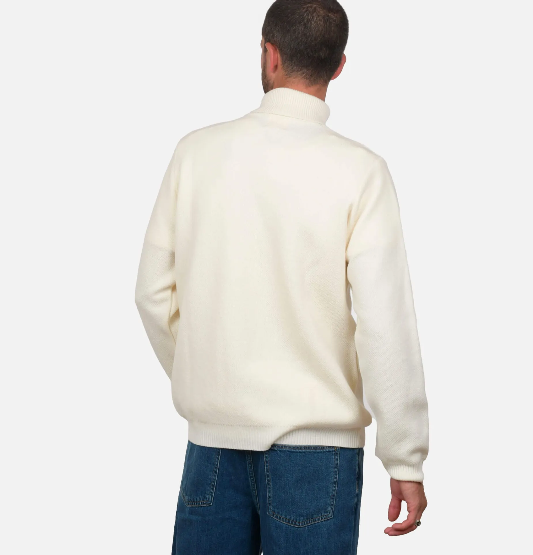 Pull Youri Col Roule Ecru