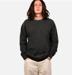 Raglan Crew Sweat P-black