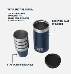 Rambler Verres à shot Navy