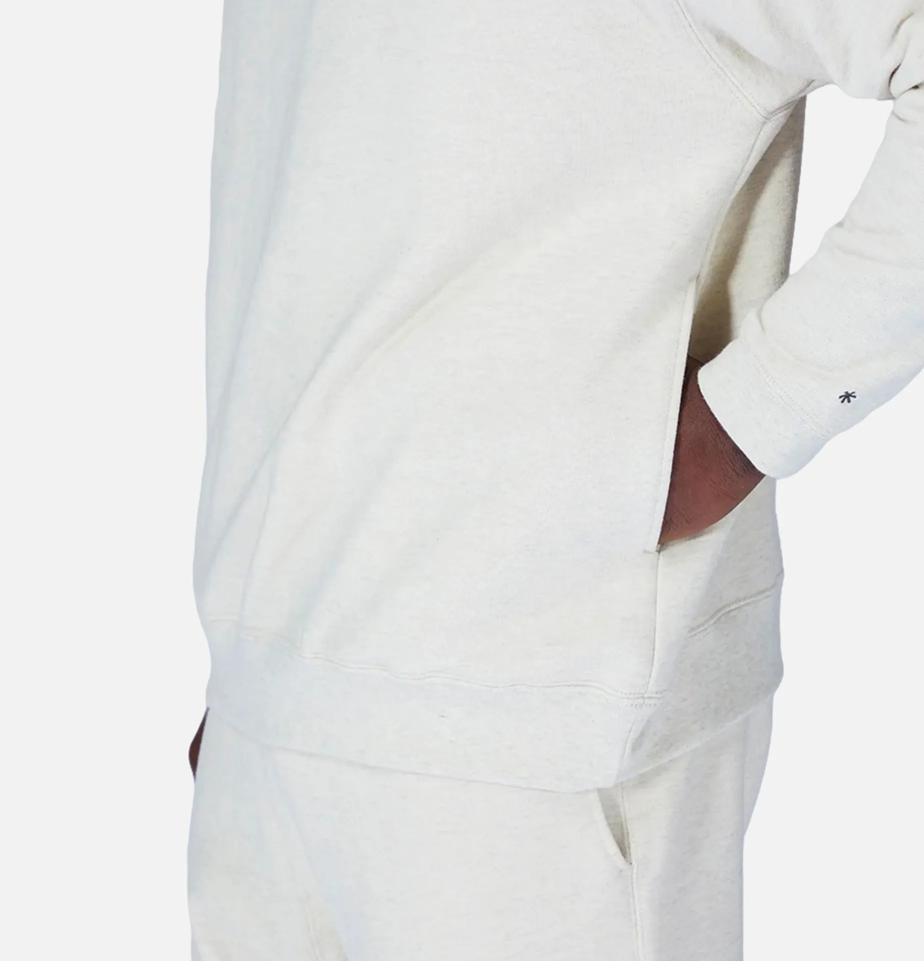 Recycled Cotton Sweat Crewneck Grey
