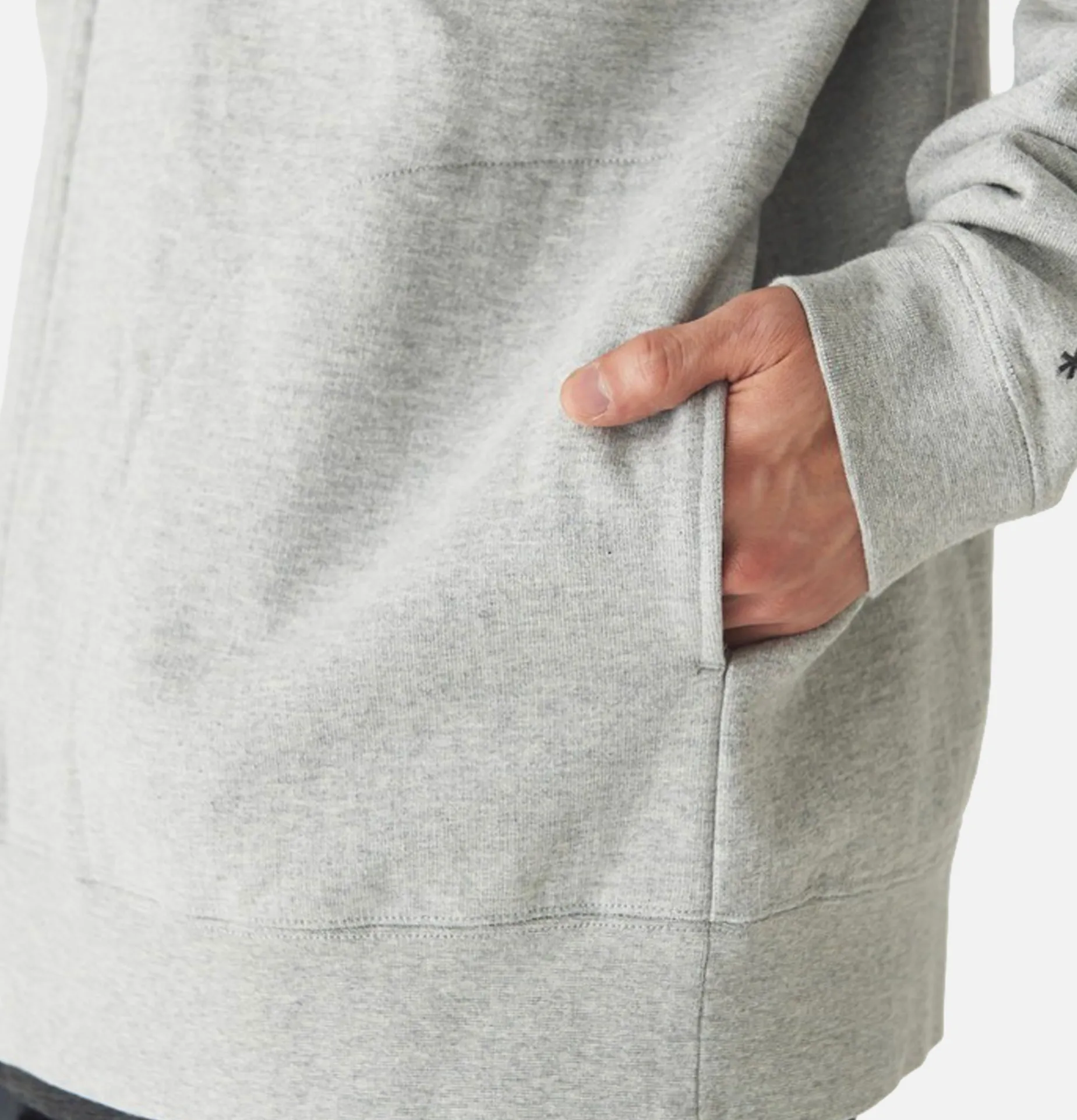 Recycled Cotton Zipup Hoodie Grey