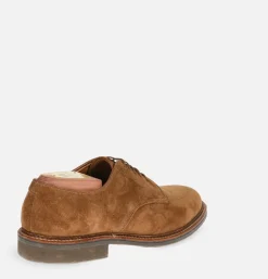 702R - Plain Toe Derby Snuff Suede