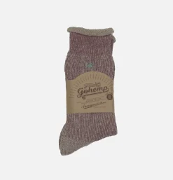 Thick Pile Crew Socks Pink