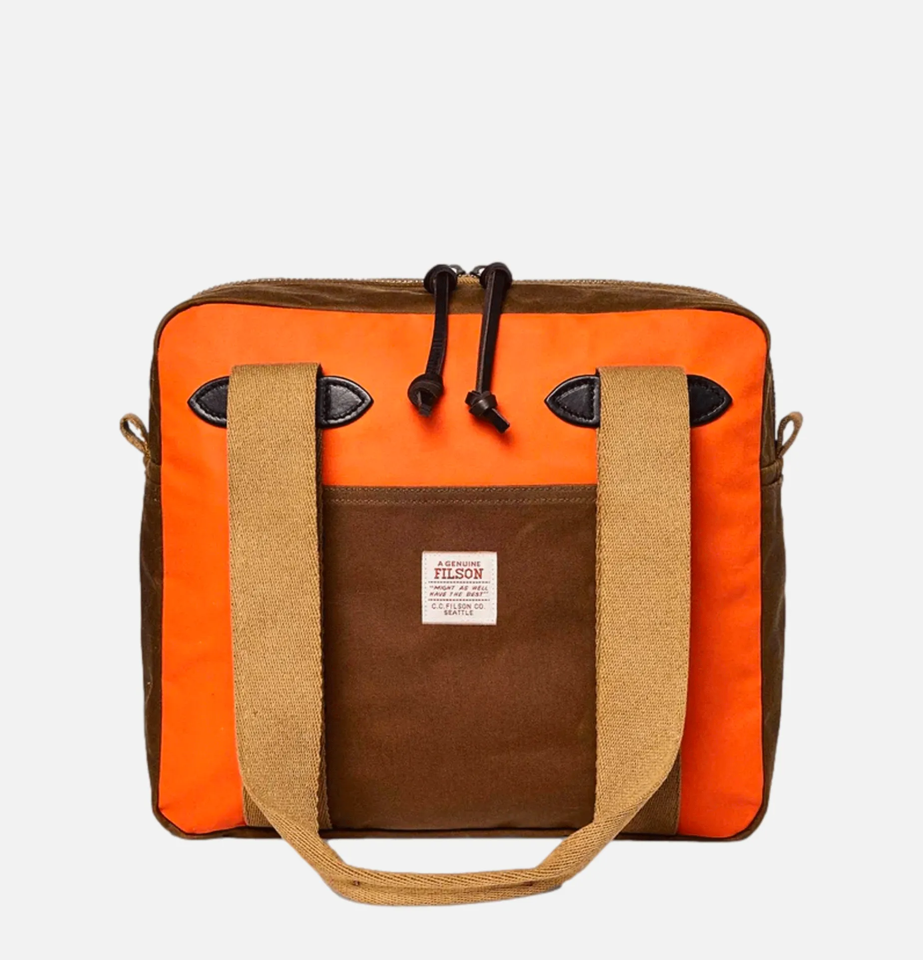 Tincloth Zipper Tote Tan