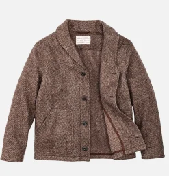Veste Decatur Island en laine Marron
