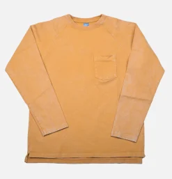 Vintage Dye Ls Raglan Pocket Moutarde