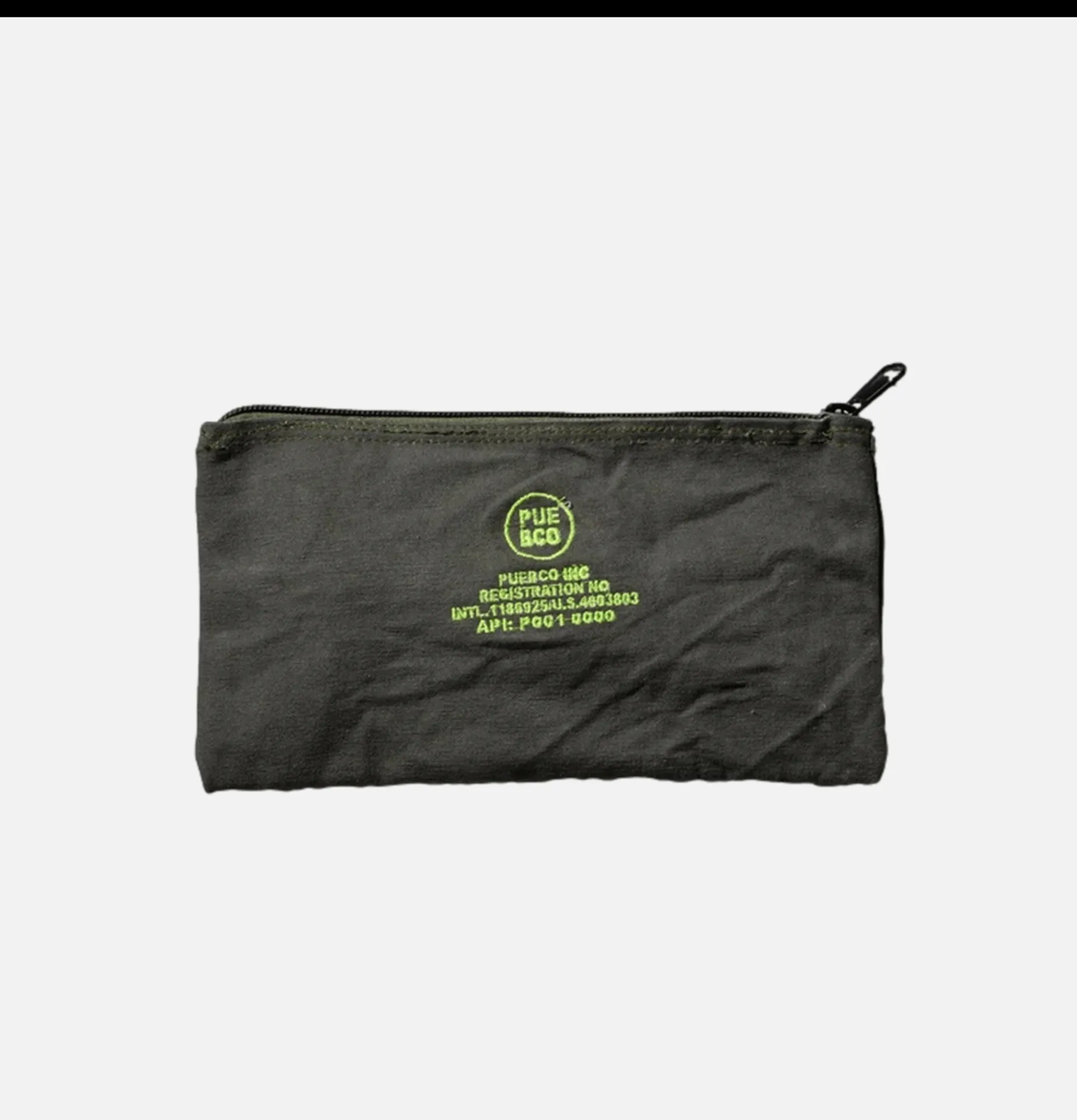 Vintage Tent Pouch Neon Green