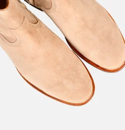 Zip Boots Dark Sand